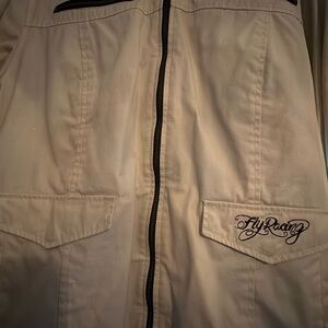 FlyRacing ivory/cream jacket w hood